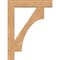 Ekena Millwork Westlake Block Smooth Bracket w/ Offset Brace, Western Red Cedar, 7 1/2"W x 36"D x 48"H BKT0806X36X48WTL05SWR - alternate 2